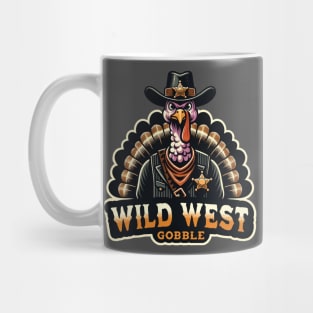 Wild West Gobble - Thanksgiving gift design Mug